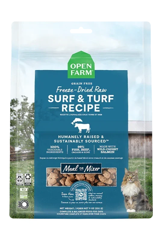 Surf & Turf Freeze Dried Raw Morsels for Cats