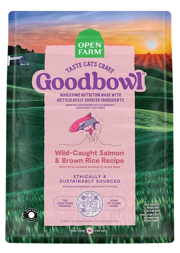 Goodbowl™ Wild-Caught Salmon & Brown Rice Cat Kibble