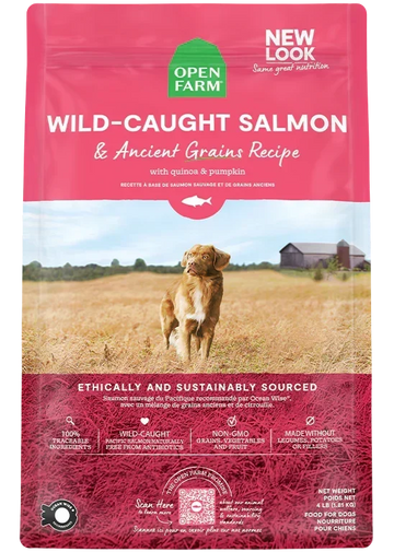 Wild-Caught Salmon & Ancient Grains Dog Kibble