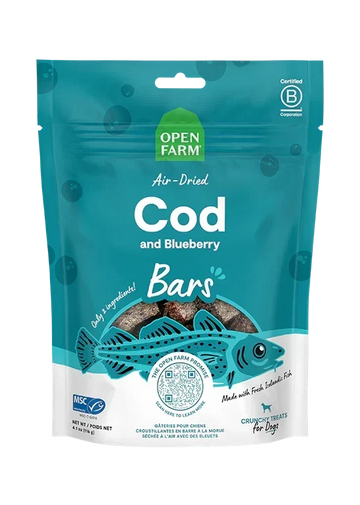 Icelandic Air-Dried Cod & Blueberry Dog Treat Bars