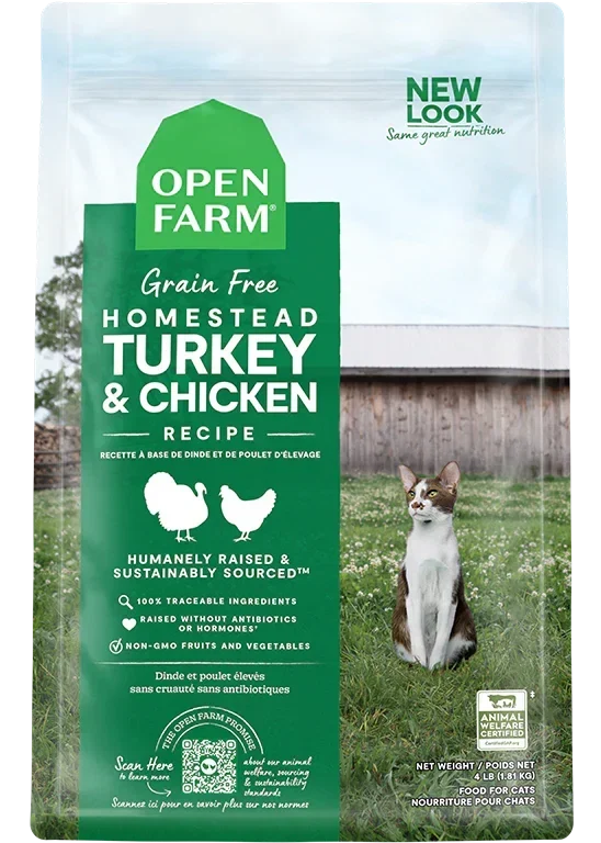 Homestead Turkey & Chicken Grain-Free Cat Kibble