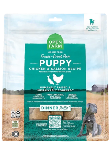 Chicken & Salmon Freeze Dried Raw Patties for Puppies